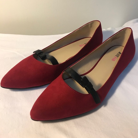cute red flats